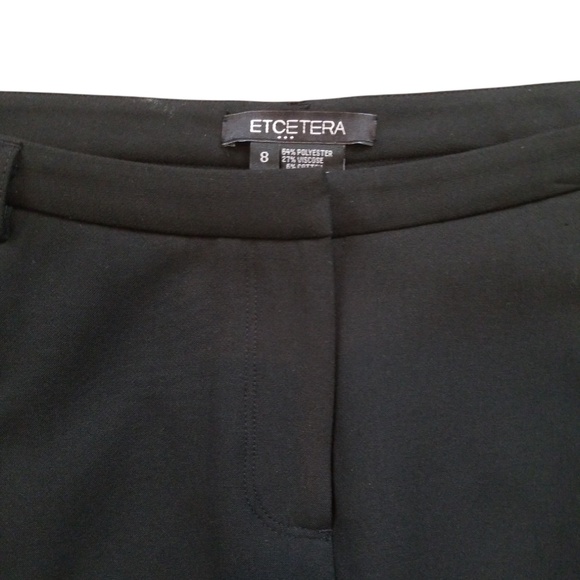 Etcetera Women's Black Stretch Ponte Pants Size 8  NWOT - Picture 3 of 9